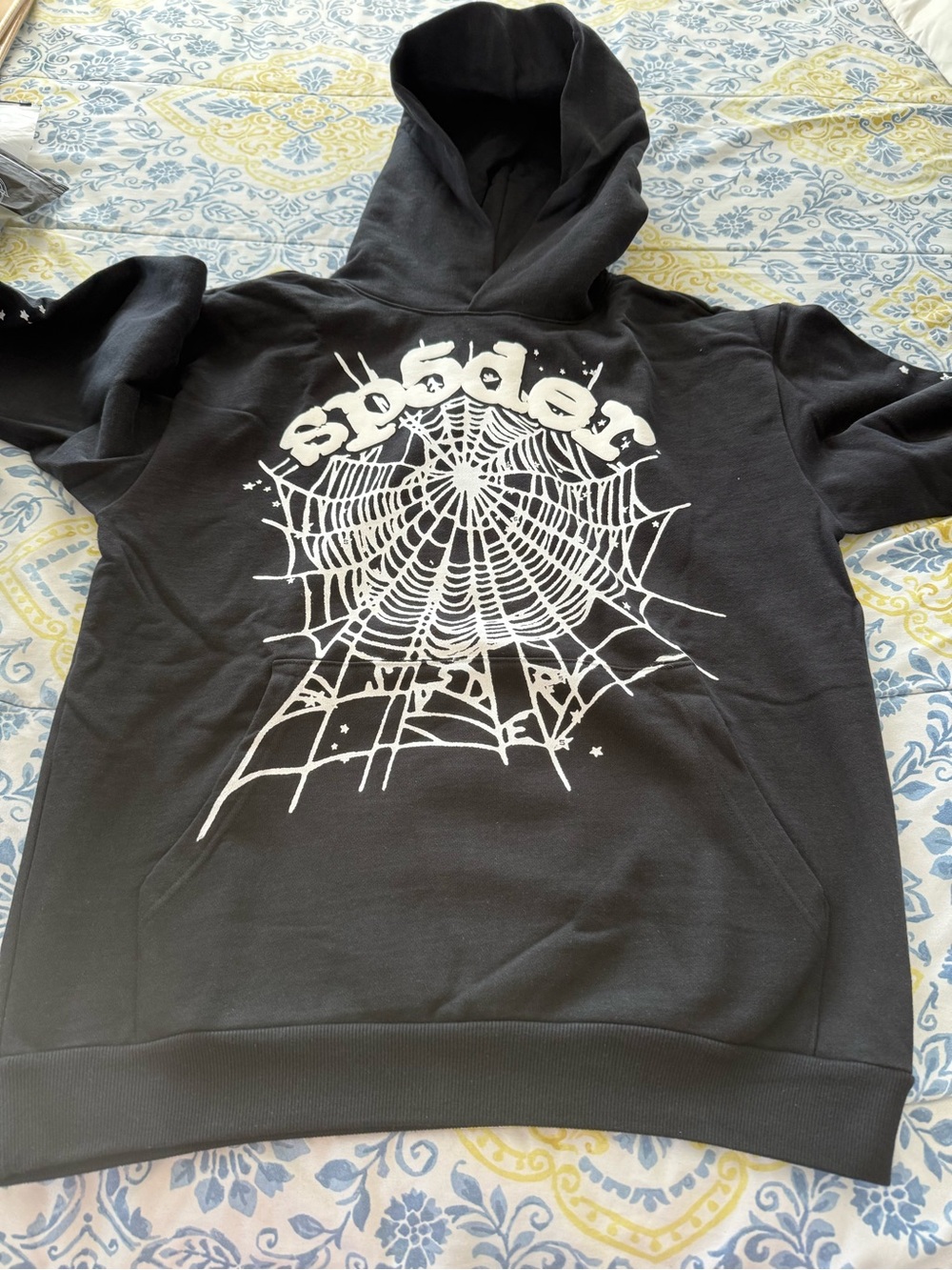 Black Spiderweb Graphic Hoodie - Men’s Pullover
